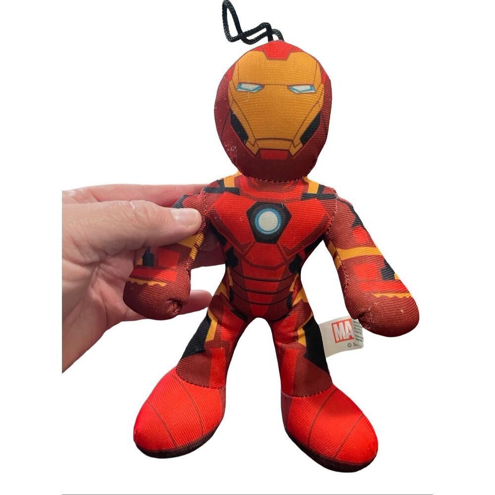 Marvel Red and Yellow Superhero Iron Man Soft Plush Stuffed Toy 9"